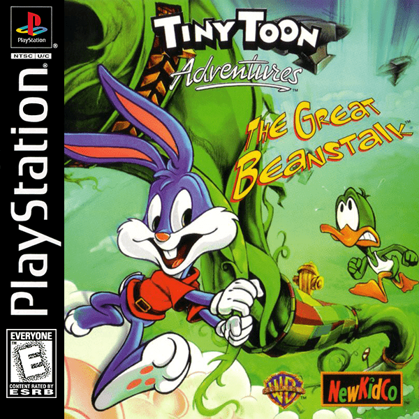 Tiny Toon Adventures The Great Beanstalk box art for Playstation